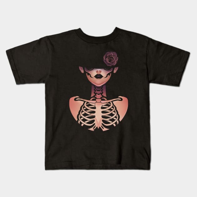 Lady Bad Luck Kids T-Shirt by supermara